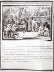 La elección de la milicia en la parroquia de Authon, parte de la elección de Dourdans, 1688